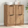 vidaXL Sideboards 2 Stk. Artisan-Eiche 30x30x70 cm Holzwerkstoff 856962 Bild 4