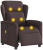vidaXL Massagesessel Elektrisch Dunkelbraun Stoff 3303129 Bild 3