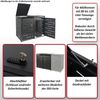 2er-Mülltonnenverkleidung HWC-E83, Mülltonnenbox Mülltonnenabdeckung, erweiterbar 117x131x80cm ~ anthrazit, Stahl 54kg Bild 2