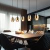 Pendellampe, Metall, Glas rauchfarben, 5 Flammig, L 105 cm Bild 3