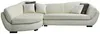 Vente-unique - Ecksofa Leder 5-Sitzer - Büffelleder - Elfenbein - Ecke Links - CAIPI von PASCAL MORABITO Bild 4