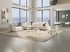 Vente-unique - Ecksofa Leder 5-Sitzer - Büffelleder - Elfenbein - Ecke Links - CAIPI von PASCAL MORABITO Bild 3