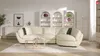 Vente-unique - Ecksofa Leder 5-Sitzer - Büffelleder - Elfenbein - Ecke Links - CAIPI von PASCAL MORABITO Bild 2