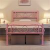 Yaheetech Bettgestell Metallbett mit Kopfteil, Einzelbett/Doppelbett Metallbettrahmen, 90-160 cm (B) Bild 2