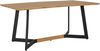 loft24 Esstisch Wendy, Küchentisch, Tisch rechteckig, Breite 180 cm, Eicheoptik, schwarz Bild 2