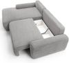 Selsey 'Alferia' Ecksofa mit Schlaffunktion, Breitcord-Bezug, greige, linksseitig, 82 x 264 x 162 cm Bild 4