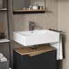 Waschbeckenunterschrank Marelle Anthrazit/Artisan 60 x 57.5 cm mit 2 Türen Vicco Bild 5