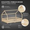 ML-DESIGN Spielbett Hausbett Kinderbett inkl. Lattenrost kreativ Bodenbett für Kinder, Abenteuerbett ohne Matratze 140x200 cm Holzbett Kiefer Bettgestell Bild 3