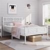 Yaheetech Metallbett Bettgestell 90x190/90x200/140x200cm, Minimalistischer Bettrahmen mit Kopfteil Gästebett mit Lattenrost Bild 4