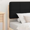 vidaXL Bettgestell mit gepolstertem Kopfteil Schwarz 75 x 190 cm 877741 Bild 3