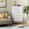 UEV Kommode mit 5 Schublanden, Sideboard, Schubladenschrank, Schmal kommode modern (60x34x110cm, Schrank für Wohnzimmer Schlafzimmer Flur Büro), mit Kippschutz Aufbewahrungskommode, Mehrzweckschrank aus Holz Bild 3