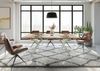 Esstisch Mango 220x100x76 natur lackiert / Epoxid schwarz, Sterngestell silber matt EPOXY Bild 3