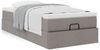 vidaXL Ottoman-Bett mit Matratze Taupe 90x200 cm Stoff 3311082 Bild 4