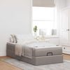 vidaXL Ottoman-Bett mit Matratze Taupe 90x200 cm Stoff 3311082 Bild 3