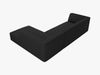 Micadoni 4-Sitzer Modular Sofa Ruby Rechts Strukturierter Stoff Ottawa Schwarz Bild 5