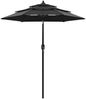 vidaXL Sonnenschirm mit Aluminium-Mast 3-lagig Schwarz 2 m 313858 Bild 1
