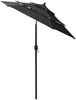 vidaXL Sonnenschirm mit Aluminium-Mast 3-lagig Schwarz 2 m 313858 Bild 3