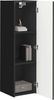 vidaXL TV-Wandschrank Schwarz 30 x 31 x 100 cm Holzwerkstoff 892311 Bild 3