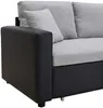 Vente-unique - GAZUR Sofa Stoff SchwarzGrau - B 146 cm x H 85 cm x L 223 cm Bild 4