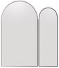 radelldar Badezimmerspiegelschrank Spigelschrank bogen mit 3 Ablagen und 2 Tür, 61x12x70cm Badschrank mit 2 Spiegel Arched Bild 4