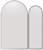 radelldar Badezimmerspiegelschrank Spigelschrank bogen mit 3 Ablagen und 2 Tür, 61x12x70cm Badschrank mit 2 Spiegel Arched Bild 5