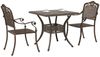 vidaXL Gartentisch Set 3 pcs Bronze Gussaluminium 3334740 Bild 3