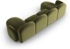 Micadoni Panorama Sofa Blair 6-Sitzer Samtstoff Hellgrün Bild 3