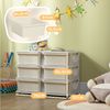 HOMCOM Spielzeugtruhe Schubladenschrank für Kinder, mit 6 Ebenen (Spielzeugkiste, 1 St, Aufbewahrungsbox), für Kinderzimmer, Cremeweiß Bild 3