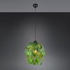 Hängeleuchte, Höhe anpassbar, Blätter-Design, grün, H 150 cm Bild 4