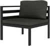 vidaXL 9-tlg. Garten-Lounge-Set mit Kissen Aluminium Anthrazit 3107799 Bild 3