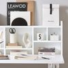 SoBuy FWT07-II-W Schreibtisch, MDF, Lackiert, Weiß, 90 x 78 x 60 cm Bild 5