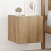 vidaXL TV-Wandschrank mit LED Kunsthandwerk Eiche 30,5 x 35 x 30 cm 893638 Bild 4