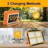 Ophy Arbeitsleuchte Solar-Arbeitsleuchte wiederaufladbar, 288 LEDs, 5 Lichtmodi (3000/4000/6500 K & SOS), magnetisch & aufhängbar, für Camping, Werkstatt & Notfall Bild 3