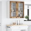 vidaXL Wandglas-Schrank PORTO 2 pcs Altholz 40 x 31 x 80 cm 885352 Bild 4