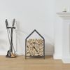 vidaXL Brennholzregal Anthrazit 40x25x60 cm Kaltgewalzter Stahl 864293 Bild 3