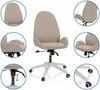 hjh OFFICE Home Office Bürostuhl AVEA I Stoff Beige Bild 4