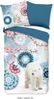 hip Flanell Bettwäsche 155x220 Kodiak blau Eisbär Äste Mandala Wende 30093F Bild 3