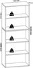 VCM Büroregal & Bücherregal Lona 914417 Buche B. 70 x H. 184 x T. 37 cm Bild 3