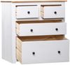 vidaXL Sideboard Weiß 80x40x83 cm Kiefernholz Panama 282657 Bild 2