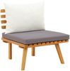 vidaXL 9-tlg. Garten-Lounge-Set mit Kissen Massivholz Akazie 3087018 Bild 4