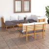 vidaXL 9-tlg. Garten-Lounge-Set mit Kissen Massivholz Akazie 3087018 Bild 1