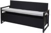 Mendler 'HWC-F39' 3er Sitzbank mit Staufach, Poly-Rattan, Anthrazit/Grau Bild 5