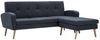 vidaXL Sofa in L-Form Stoffbezug 186 x 136 x 79 cm Dunkelgrau 246996 Bild 2