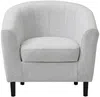 Vente-unique - CRISTOBAL Sessel Stoff Grau - B 71 cm x H 76 cm x L 78 cm Bild 2