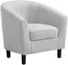 Vente-unique - CRISTOBAL Sessel Stoff Grau - B 71 cm x H 76 cm x L 78 cm Bild 3