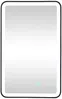 Vente-unique - LIMORICO Badzubehör GlasMetall Schwarz - B 4,05 cm x H 80 cm x L 50 cm Bild 3