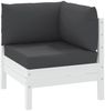 vidaXL Palettenkissen 3-tlg. Schwarz Oxford-Gewebe 315071 Bild 3