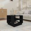vidaXL Couchtisch Schwarz 55x55x43 cm Holzwerkstoff 810290 Bild 3
