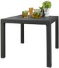 Dmora Gartentisch Terrace, Picknickbasis, Garten-Esstisch, Mehrzweck-Außenbank, 95x95 h75 cm, Anthrazit Bild 4