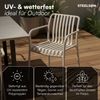 STEELSØN 'Pincoya' Gartenstuhl, taupe, Kunststoff, wetterfest und UV-beständig, Balkonstuhl stapelbar, bis 120 kg belastbar, 2er Set Bild 2